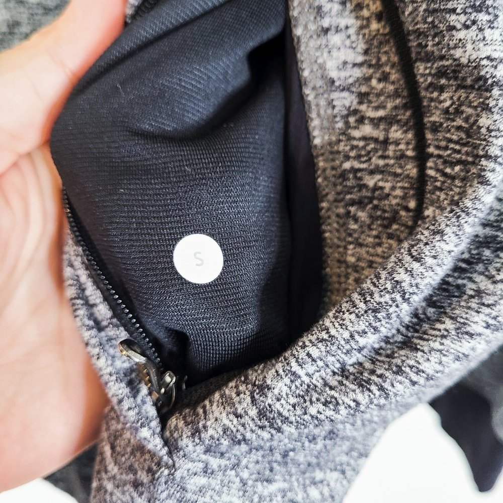 LULULEMON Men's Prepost Jacket Full Zip Athletic Size Small Gray Black - Picture 11 of 11